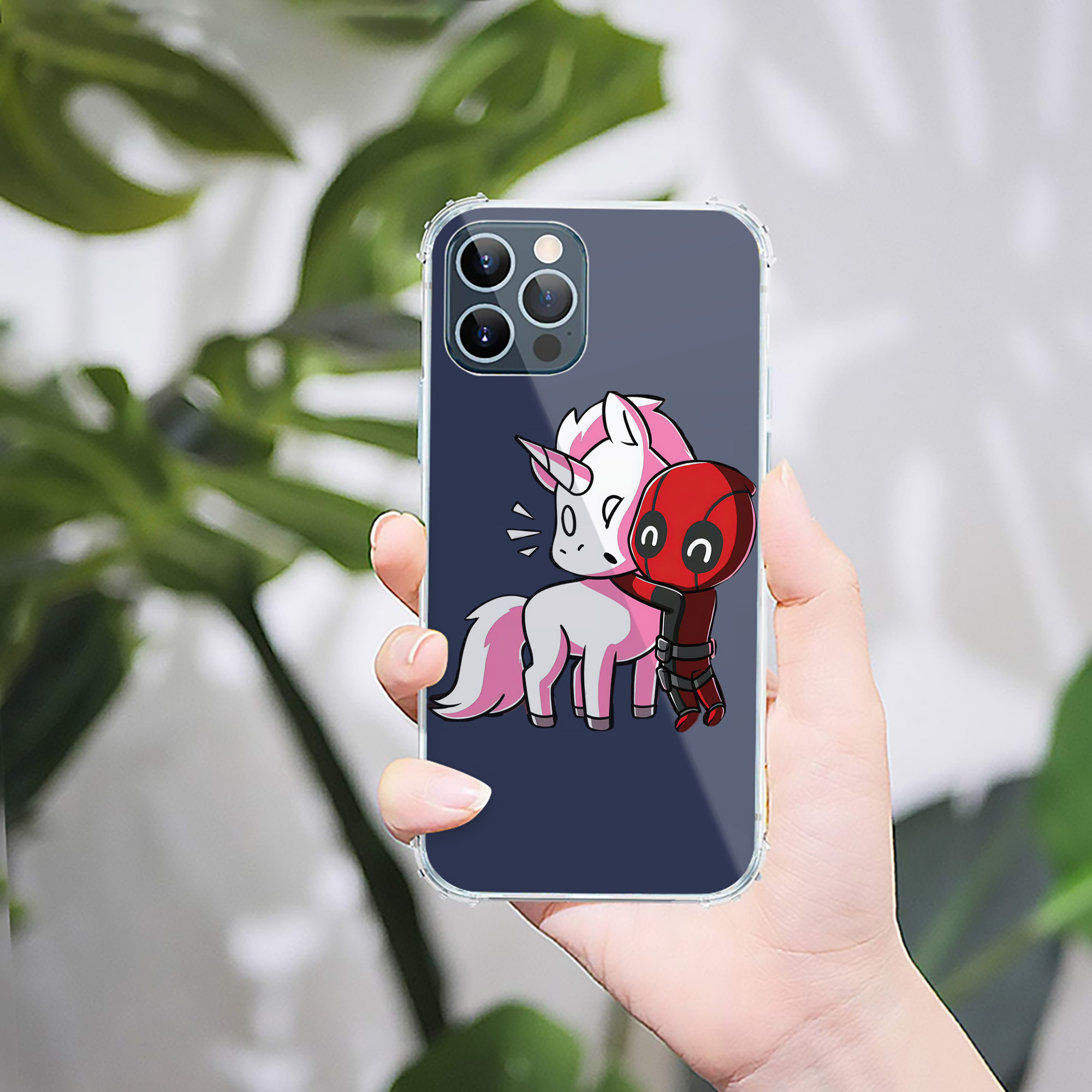 （画像用） Deadpool デッドプール 【iPhone 12シリーズ対応】透明スマホケース（クリアソフトケース）